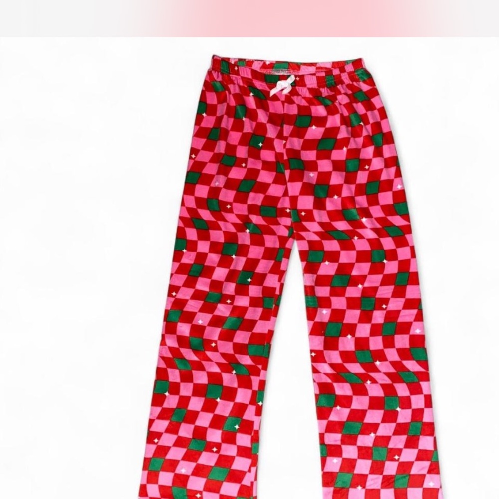 Red and Green Checkered Pajama Pants